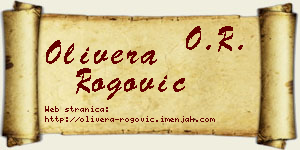Olivera Rogović vizit kartica